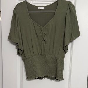 Maurices Olive Green Blouse